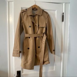 JACK WILLS Women's Belted Trench Coat, Tan Size 4